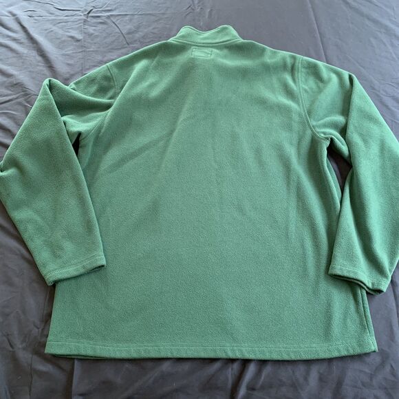 Old Navy Performance Fleece Pullover Quarter Zip Teal Black Logo XL Gorpcore - Picture 5 of 9